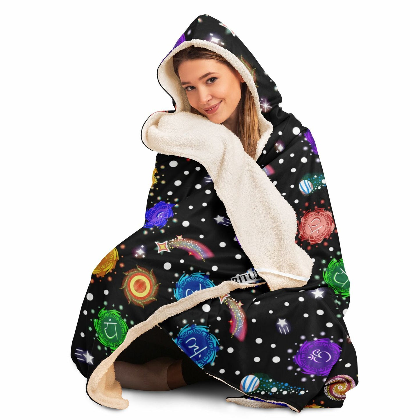 Cosmic Chakra Hooded Blanket